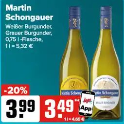 Logo Getränkemarkt Martin Schongauer Weißer Burgunder Angebot