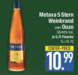 E-Center Metaxa 5 Stern Weinbrand oder Ouzo Angebot