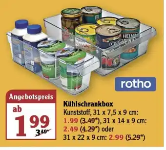 Globus Rotho Kuhlschrankbox Angebot