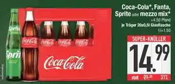 E-Center Coca-Cola, Fanta, Sprite oder mezzo mix Angebot