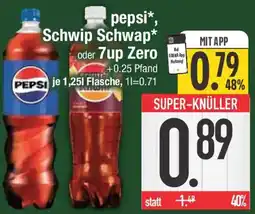 E-Center pepsi, Schwip Schwap oder 7up Zero Angebot