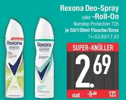 E-Center Rexona Deo-Spray oder -Roll-On Angebot