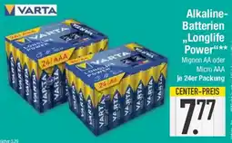 E-Center VARTA Alkaline-Batterien „Longlife Power“ Angebot