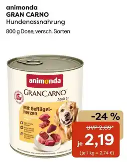 Zoo & Co animonda GRAN CARNO Hundennassnahrung Angebot