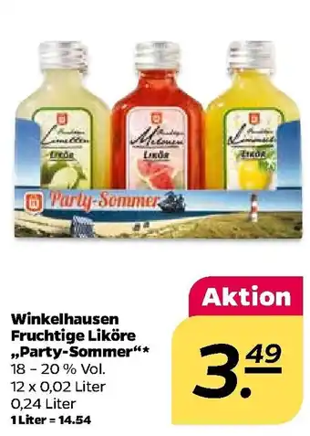 NETTO Winkelhausen Fruchtige Liköre ,,Party Sommer"  12x0,02L Angebot