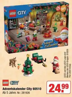 Rofu Kinderland LEGO CITY Adventskalender City 60510 Angebot