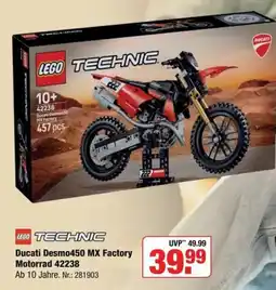 Rofu Kinderland LEGO TECHNIC Ducati Desmo450 MX Factory Motorrad Angebot