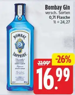 EDEKA Wucherpfennig Bombay Gin Angebot