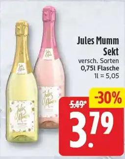 EDEKA Wucherpfennig Jules Mumm Sekt Angebot