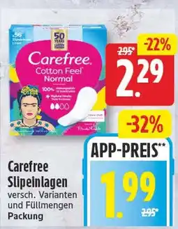 EDEKA Wucherpfennig Carefree Slipseinlagen Angebot