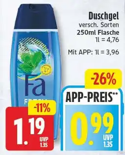 EDEKA Wucherpfennig Fa Duschgel Angebot