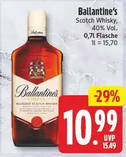 EDEKA Wucherpfennig Ballantine's Scotch Whisky Angebot
