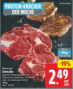 EDEKA Wucherpfennig Bauerngut Entrecôte Angebot