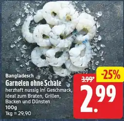 EDEKA Wucherpfennig Bangladesch Garnelen ohne Schale Angebot