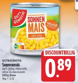 EDEKA Wucherpfennig GUT&GÜNSTIG Sonnenmais Angebot