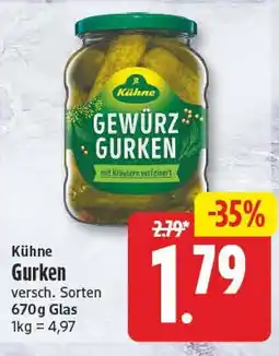 EDEKA Wucherpfennig Kühne Gewürz Gurken Angebot