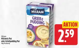 EDEKA Wucherpfennig Milram Grießpudding Pur Angebot