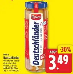 EDEKA Wucherpfennig Meica Deutschländer Angebot