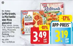 EDEKA Wucherpfennig Dr. Oetker La Mia Grande Angebot