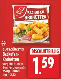 EDEKA Wucherpfennig GUT&GÜNSTIG Backofen-Kroketten Angebot