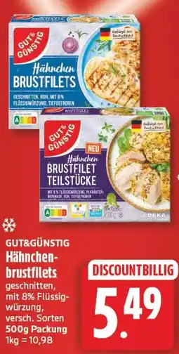 EDEKA Wucherpfennig GUT&GÜNSTIG Hähnchen-brustfilets Angebot