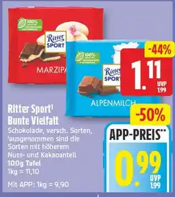 EDEKA Wucherpfennig Ritter Sport Bunte Vielfalt Angebot