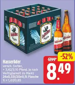 EDEKA Wucherpfennig Hasseröder Angebot