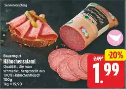 EDEKA Wucherpfennig Bauerngut Hähnchensalami Angebot