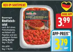 EDEKA Wucherpfennig Bauerngut Rindfleischsalat Angebot