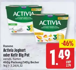 EDEKA Wucherpfennig Danone Activia Joghurt oder Kefir Big Pot Angebot