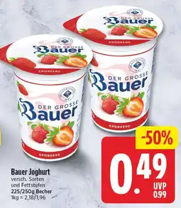 EDEKA Wucherpfennig Bauer Joghurt Angebot
