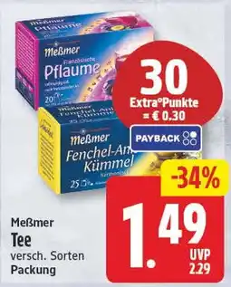 EDEKA Wucherpfennig Meßmer Tee Angebot