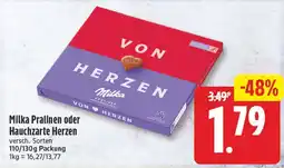 EDEKA Wucherpfennig Milka Pralinen oder Hauchzarte Herzen Angebot