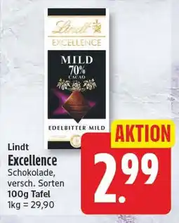 EDEKA Wucherpfennig Lindt Excellence Schokolade Angebot