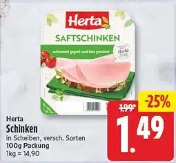 EDEKA Wucherpfennig Herta Schinken Angebot