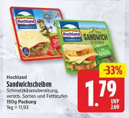 EDEKA Wucherpfennig Hochland Sandwichscheiben Angebot
