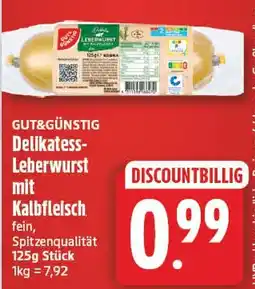 EDEKA Wucherpfennig Delikatess-Leberwurst mit Kalbfleisch Angebot