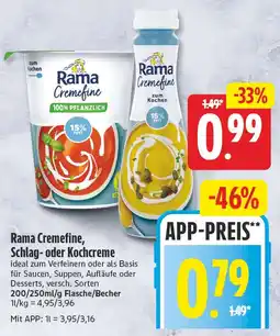 EDEKA Wucherpfennig Rama Cremefine Angebot