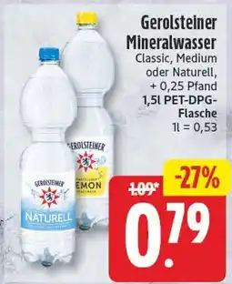 EDEKA Wucherpfennig Gerolsteiner Mineralwasser Angebot