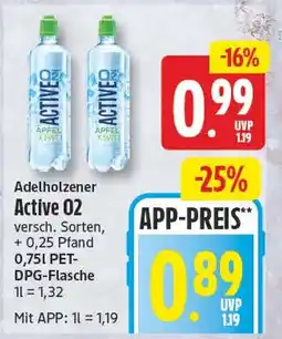 EDEKA Wucherpfennig Adelholzener Active O2 Angebot