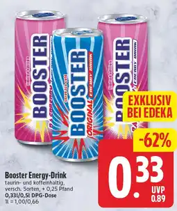EDEKA Wucherpfennig Booster Energy-Drink Angebot