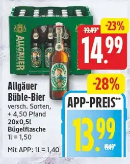 EDEKA Wucherpfennig Allgäuer Büble-Bier Angebot