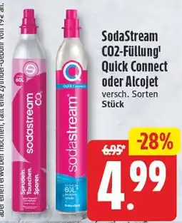 EDEKA Wucherpfennig SodaStream CO2-Füllung' Quick Connect oder Alcojet Angebot