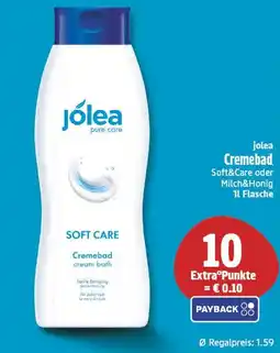 EDEKA Wucherpfennig jolea Cremebad Soft&Care Angebot