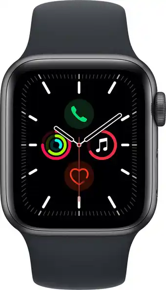 Coolblue Apple Watch SE 44mm Space Grau Aluminium Mitternacht Sportarmband Angebot