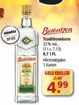 Multi Markt Berentzen Traditionskorn Angebot