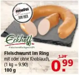 Multi Markt Eckhoff Fleischwurst im Ring Angebot