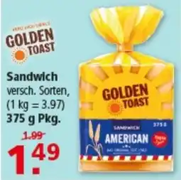 Multi Markt Golden Toast Sandwich American Angebot