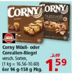 Multi Markt Corny Müsl- oder Cereallen-Riegel Angebot