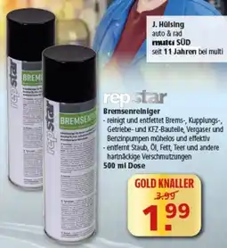 Multi Markt repstar Bremsenreiniger Angebot